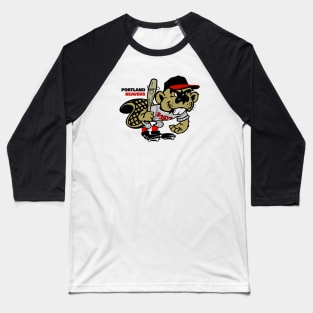 Defunct Portland Beavers Minor League Baseball 1989 Baseball T-Shirt